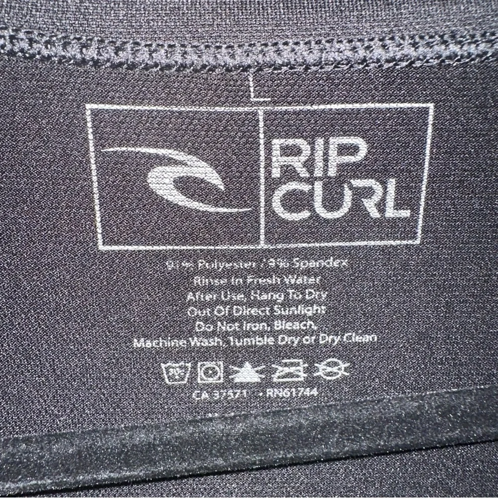 Rip Curl Live the Search Men’s Long Sleeve Crewneck UPF 50 Swim Shirt Sz L GUC